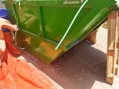 garbage bin metal