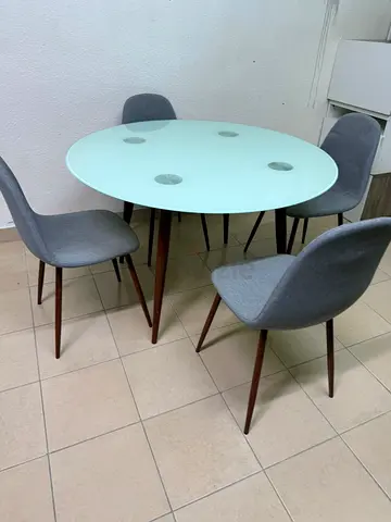 Dining table with four chairs