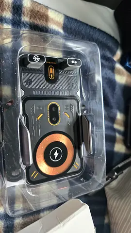 Rotating Mobile holder wirless charging حامل موبايل متحرك مع شاحن وايرلس