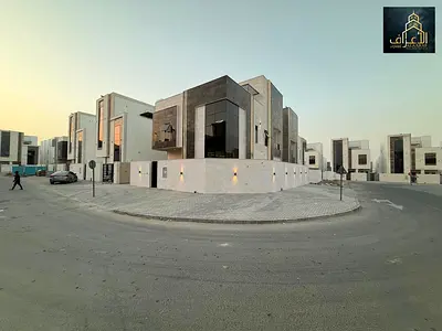 Own a corner villa in Ajman/Al Helio - prime location - fees included.