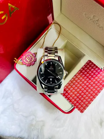 Omega Seamaster Aqua Terra Black Dial Mens Watch with Box