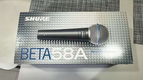 Shure Beta 58A Vocal Microphone with Original Box (BRAND NEW - SEALED)