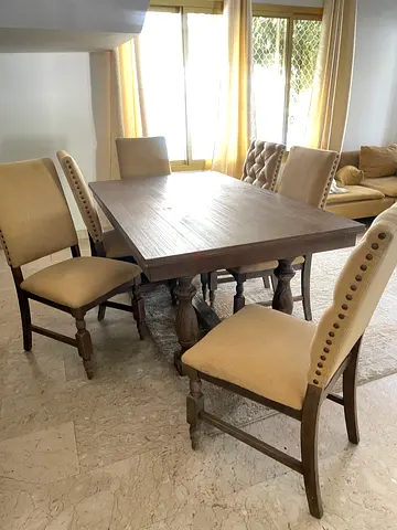 Dinning table and 6 Chairs for only 350 AED