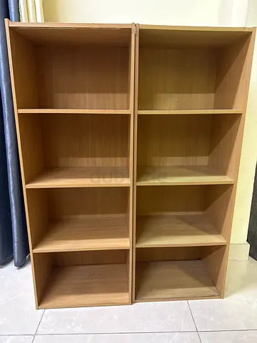 IKEA-style Wooden Modular Shelving Unit - 8 Open Compartments