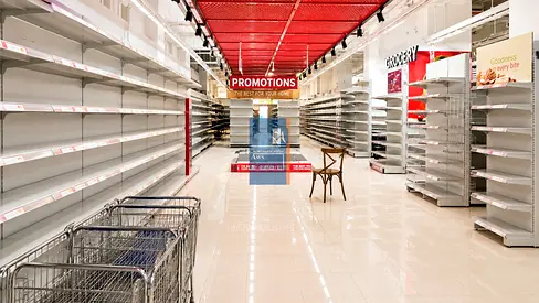 Fully Fitted Hypermarket in a Mall, High Footfall Area