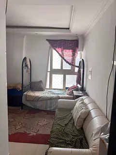 Studio for rent in Al Khan Sharjah spacious layout modern design bathroom central AC price 18000 yea