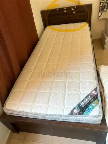 Single Bed Frame with Mattress - Good Condition