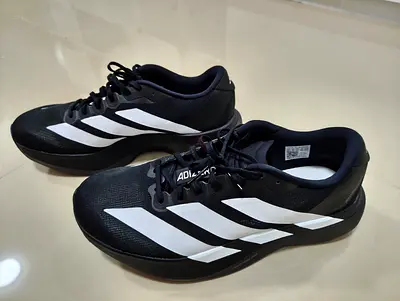 Adidas Mens Black Running Shoes - Size 44 (perfect Condition)