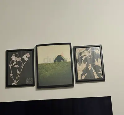 Set of 7 Framed Botanical and Landscape Wall Art Prints
