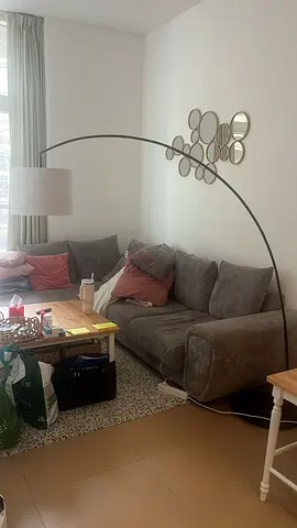 IKEA Skaftet floor lamp with Nymo lamp shade