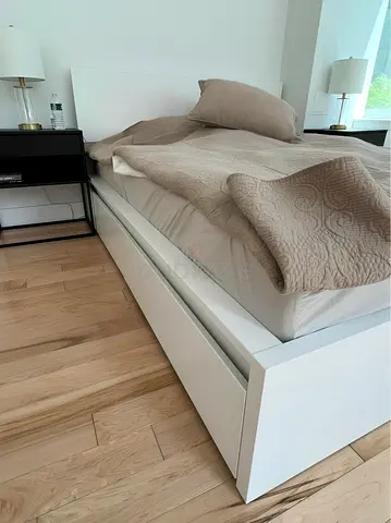 Ikea malm queen bed with ikea mattress like new