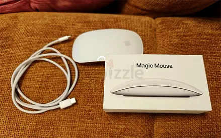 Apple Magic Mouse 2 (White) with Charging Cable - Like new