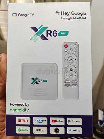 X R6 Pro Android TV Box with Google TV and Remote - New/Sealed
