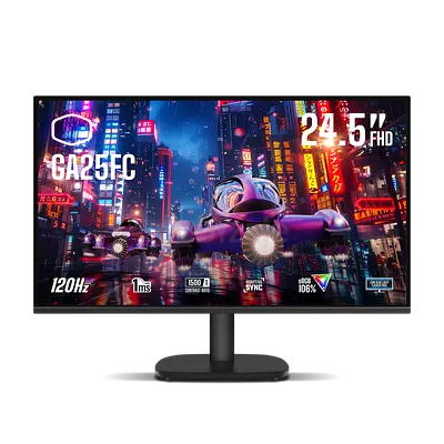 Gaming monitor for sale Cooler Master GA25FC - 25 - IPS - 1MS -1080P -120Hz