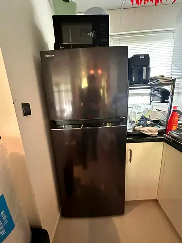Toshiba Double Door Refrigerator - Good Condition, 2-Door Top Freezer