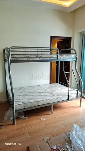 Metal Bunk Bed with Double up single Mattress - Brand new