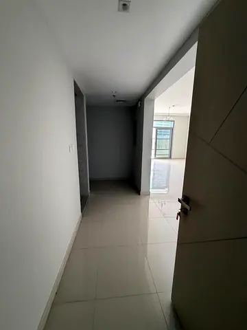 Two bedroom apartment for rent in Al Khan Sharjah for families only 2 master rooms 3 bathrooms balcony free parking near lake corniche price 65000 yea