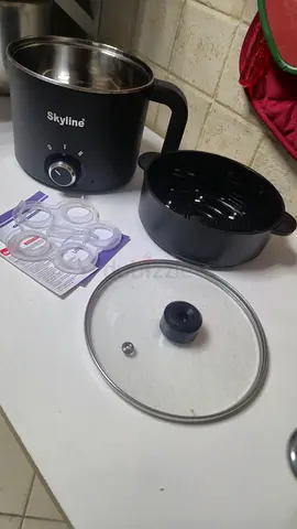 Skyline Multi Purpose Electric Cooker and Steamer.Original price Aed.119 but selling for 50aed only.