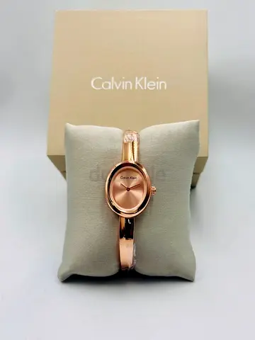 Calvin Klein Rose Gold Womens Bangle Watch - Like New