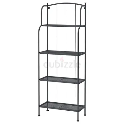 Tall 5-Tier Metal Storage Shelf Rack — 160cm, Black