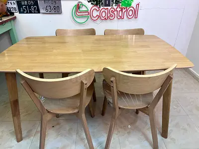 6 seater Dining Table with 4 Chairs Set