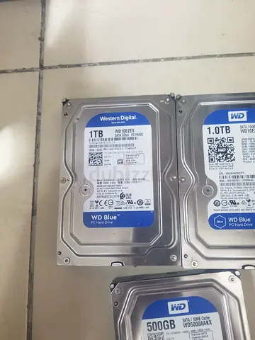 Lot of Western Digital HDDs — 1TB  500GB (WD Blue)