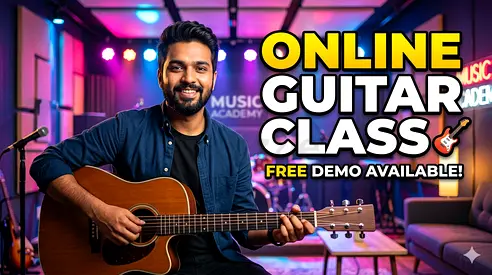Online Guitar Classes For Beginners  Advanced 🎸 | Free Demo Class