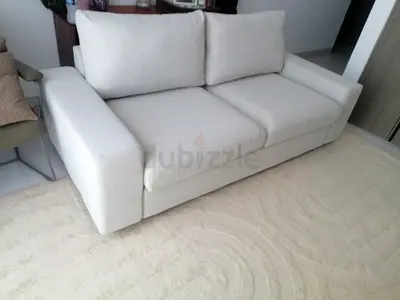 Vimle light beige 2-seater sofa-bed a in good condition