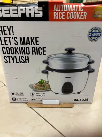 Used Geepas Automatic Rice Cooker (2.2L) in Original Box. Negotiable