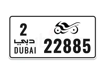 Motorcycle plate number