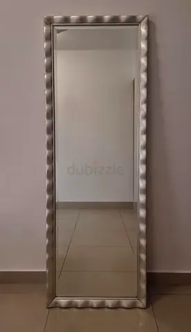 Full-length Golden Aesthetic Floor Mirror