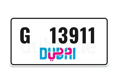 Dubai Special number 
Plate for PORSCHE 911,