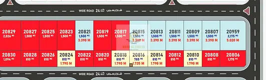 No commission, including registration and service fees. Land for sale in Al Sajaa area, freehold, op