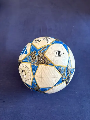Used UEFA-style Match Football - Size 5, Good Condition