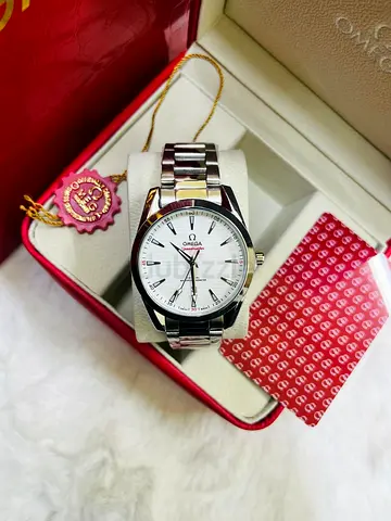 Omega Seamaster Aqua Terra mens watch - stainless steel, white dial