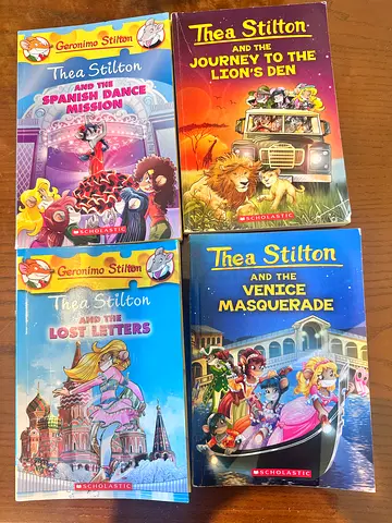 Set of 4 Geronimo Stilton / Thea Stilton Childrens Paperback Books