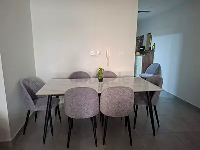Modern Dining Table + 6 Chairs - Marble Top - 1 Month Old