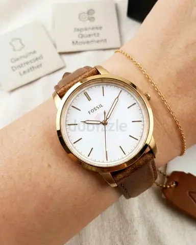 Fossil Watch with Brown Leather Strap