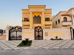 🏡🔥 Luxury villa for sale in Al Helio 2 area – Ajman 🔥🏡 ✨ Two floors + roof | Super d