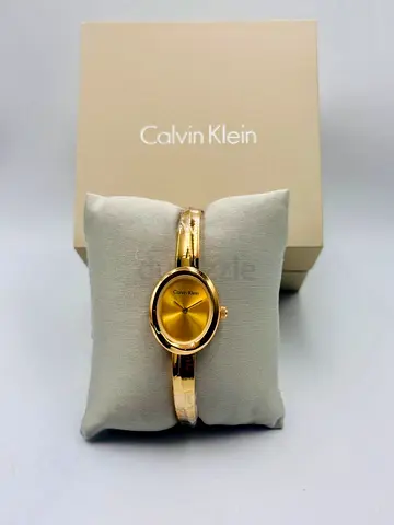 Calvin Klein Gold Tone Womens Bracelet Watch - Excellent Condition