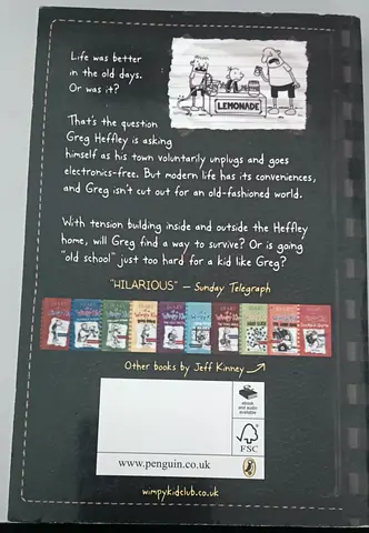 Diary of a Wimpy Kid: Old School (Jeff Kinney) - Back Cover