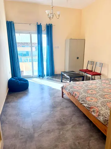 Spacious Room with big balcony   Separate Washroom-Dewa + internet included-Fully Furnished