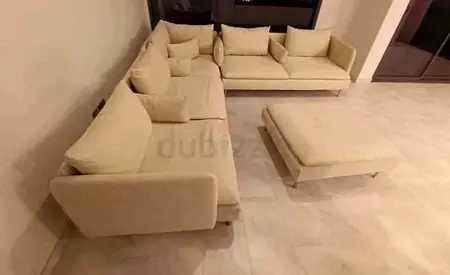 Ikea Sodhremn Corner Sofa Beige Excellent Condition