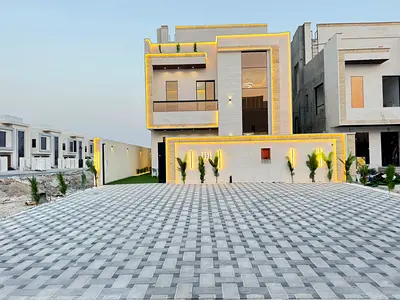 🏡🔥 Luxury villa with pool for sale in Al Zahiyah area – Ajman 🔥🏡 ✨ Super Deluxe finishing | Modern luxury design | Includes registration and owner