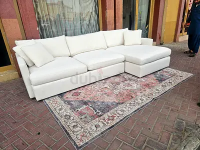 Lounge deep Cratebarrel L shape sofa