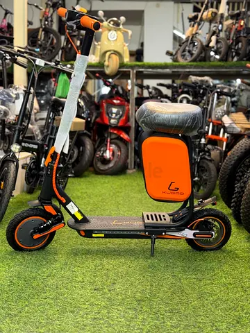 Electric Scooter With Seat | KUGOO pro4 Orange Edition