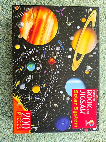 Usborne Book and Jigsaw: Solar System (200 pieces) - Like New