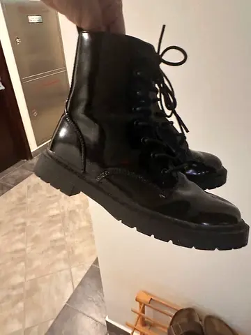 Children black boots