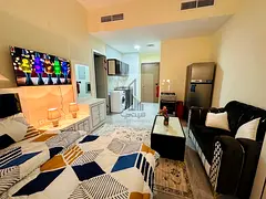Furnished studio apartment for monthly rent on Ajman Corniche | New furniture | Includes bills and i