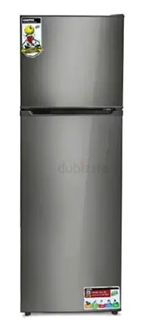 Used 2-Door Top Freezer Refrigerator - Silver, Good Condition 320 Ltr big ideal family